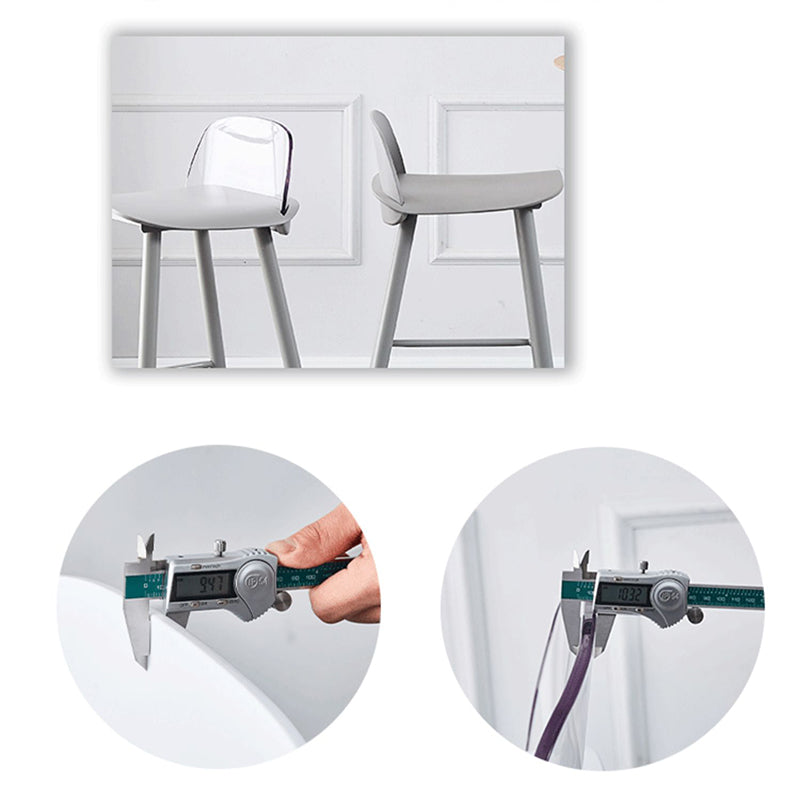 Scandinavian Style Bar-stool with Square Seat Counter Stool for Restaurant Bar