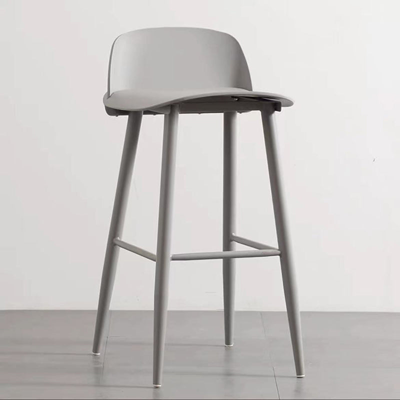 Scandinavian Style Bar-stool with Square Seat Counter Stool for Restaurant Bar