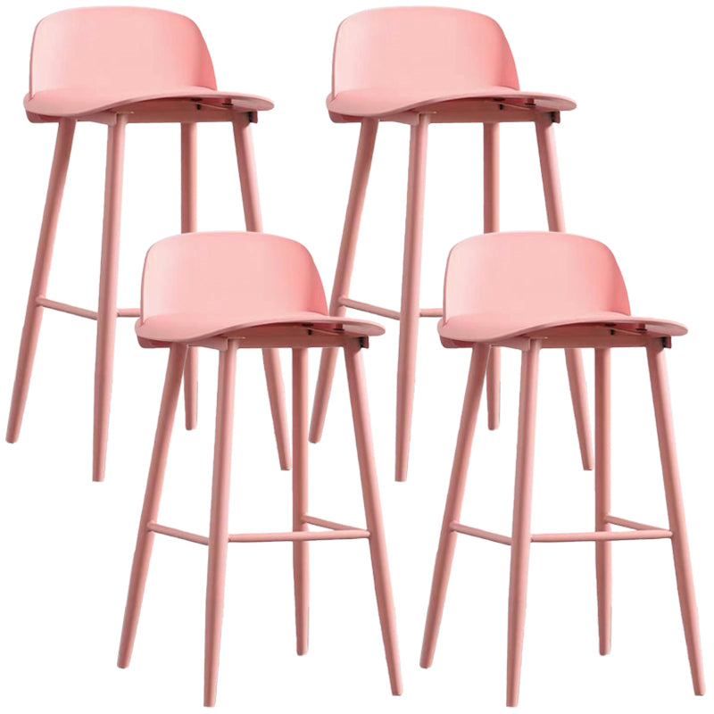 Scandinavian Style Bar-stool with Square Seat Counter Stool for Restaurant Bar