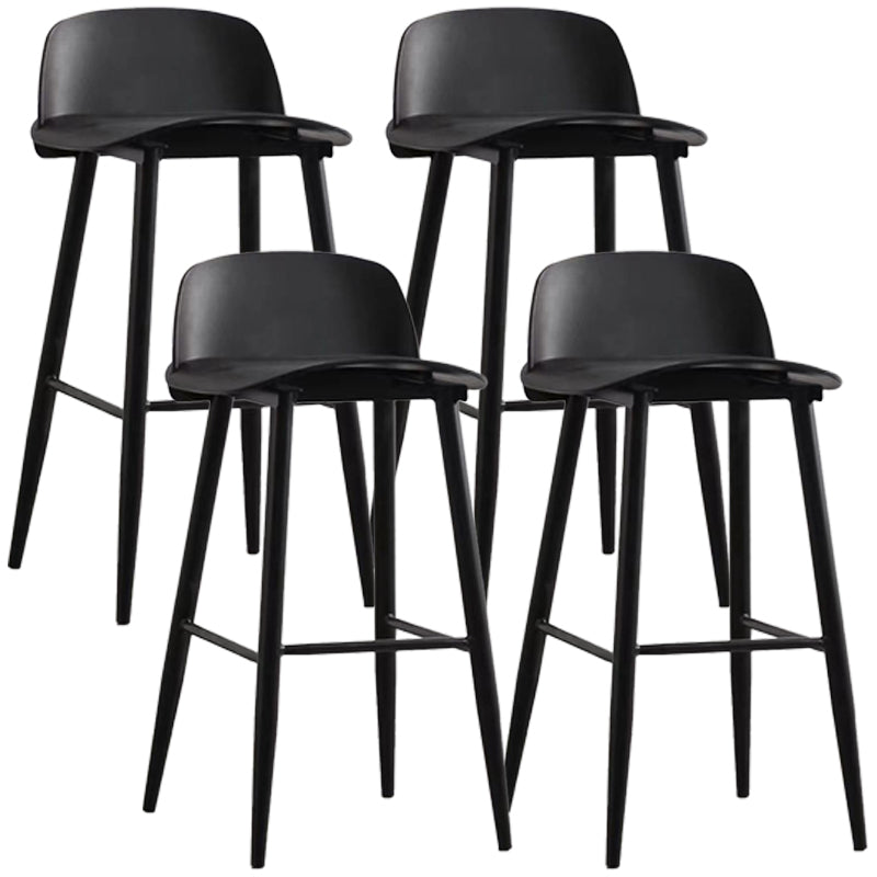 Scandinavian Style Bar-stool with Square Seat Counter Stool for Restaurant Bar