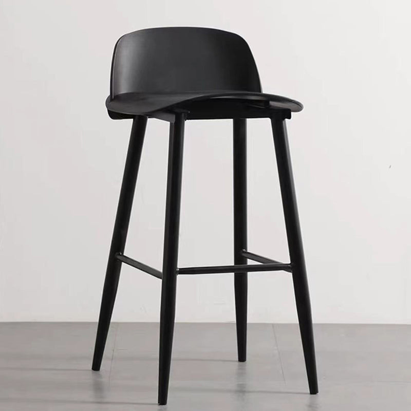 Scandinavian Style Bar-stool with Square Seat Counter Stool for Restaurant Bar