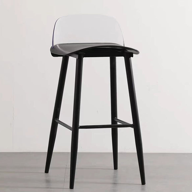 Scandinavian Style Bar-stool with Square Seat Counter Stool for Restaurant Bar