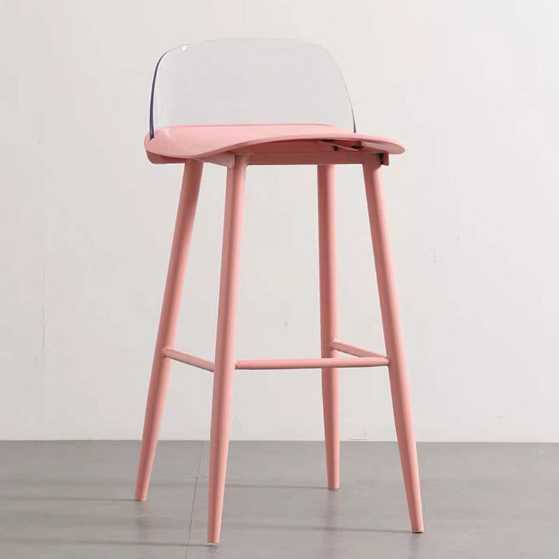 Scandinavian Style Bar-stool with Square Seat Counter Stool for Restaurant Bar