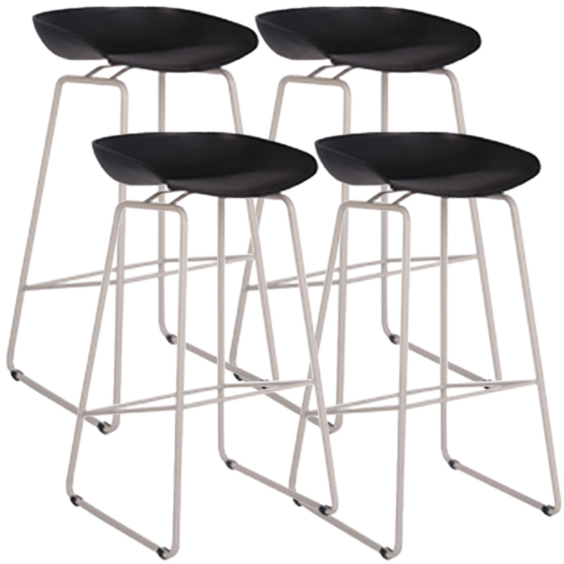 Scandinavian Style Bar-stool with Bucket Seat Counter Stool for Kitchen Bar