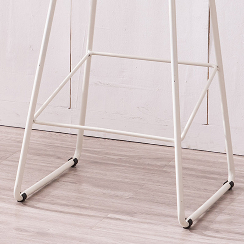 Scandinavian Style Bar-stool with Bucket Seat Counter Stool for Kitchen Bar