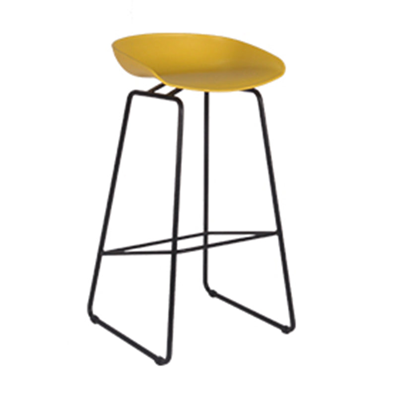 Scandinavian Style Bar-stool with Bucket Seat Counter Stool for Kitchen Bar