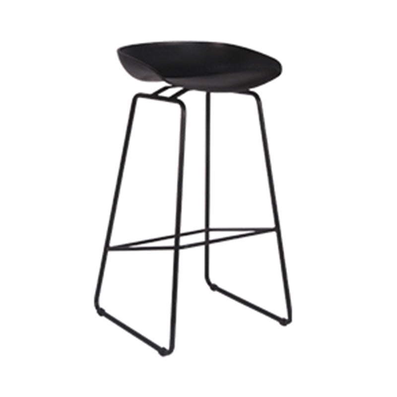 Scandinavian Style Bar-stool with Bucket Seat Counter Stool for Kitchen Bar
