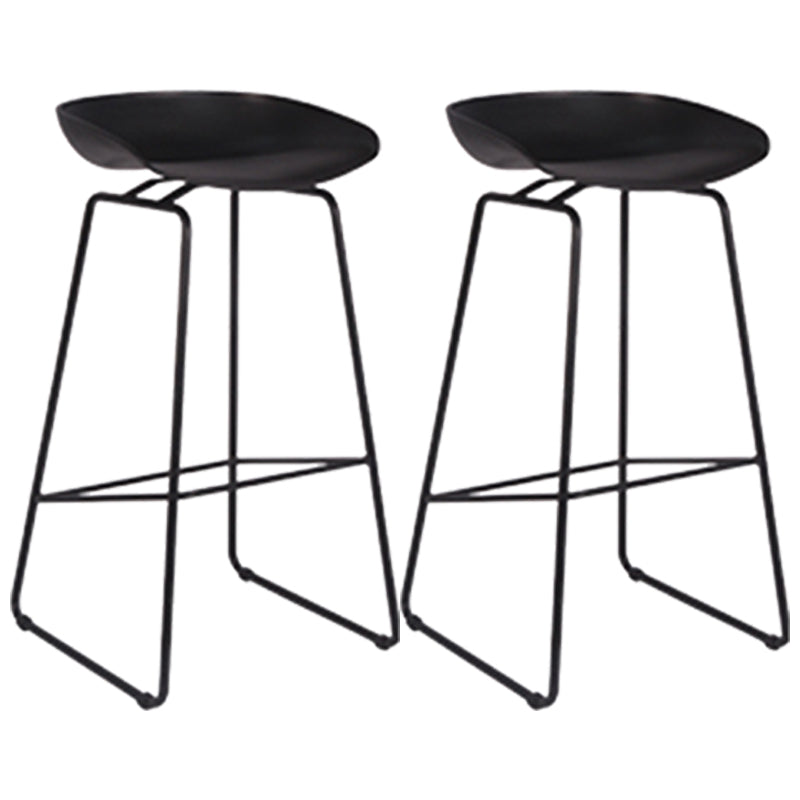 Scandinavian Style Bar-stool with Bucket Seat Counter Stool for Kitchen Bar