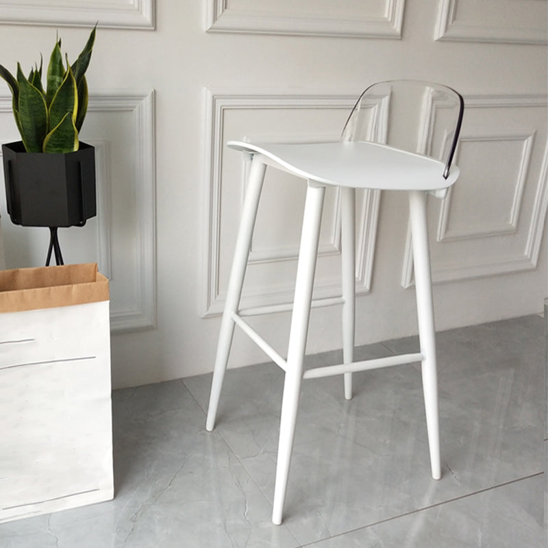 Taburete de bar de estilo escandinavo con asiento cuadrado para barra de cocina
