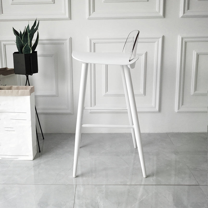 Taburete de bar de estilo escandinavo con asiento cuadrado para barra de cocina