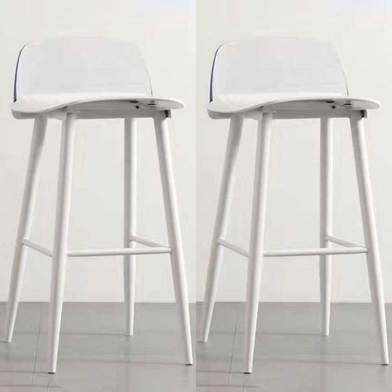 Taburete de bar de estilo escandinavo con asiento cuadrado para barra de cocina
