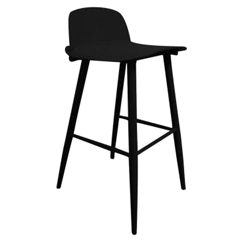 Barhocker im skandinavischen Stil mit quadratischer Sitzfläche, Thekenhocker für die Küchenbar
