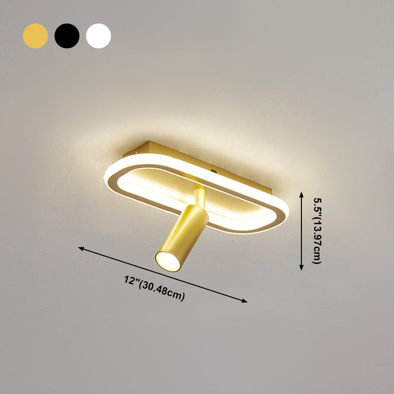 Plafonnier LED sur Rail en forme de géométrie, montage encastré en fer, Style moderne et Simple, pour salle à manger