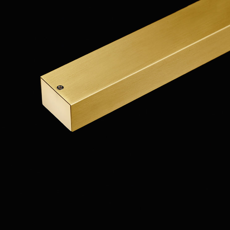 Luz de colgante de cocina contemporánea lineal lámpara de lámpara de metal 1 luz