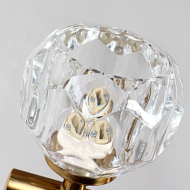 Sphère de l'île contemporaine Lumières de l'île cristalline en or