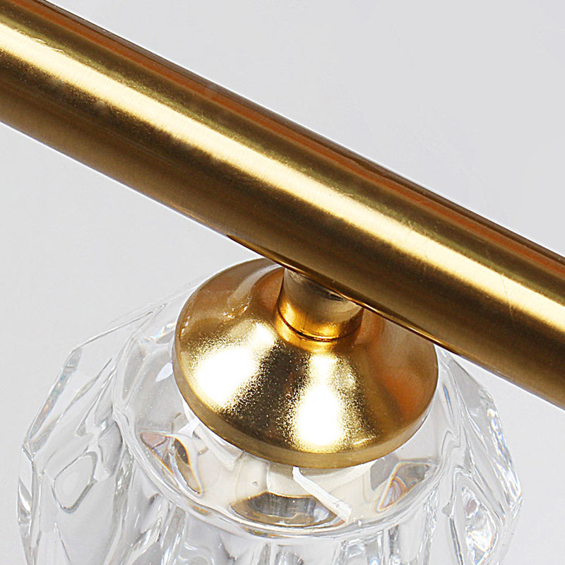 Sphère de l'île contemporaine Lumières de l'île cristalline en or