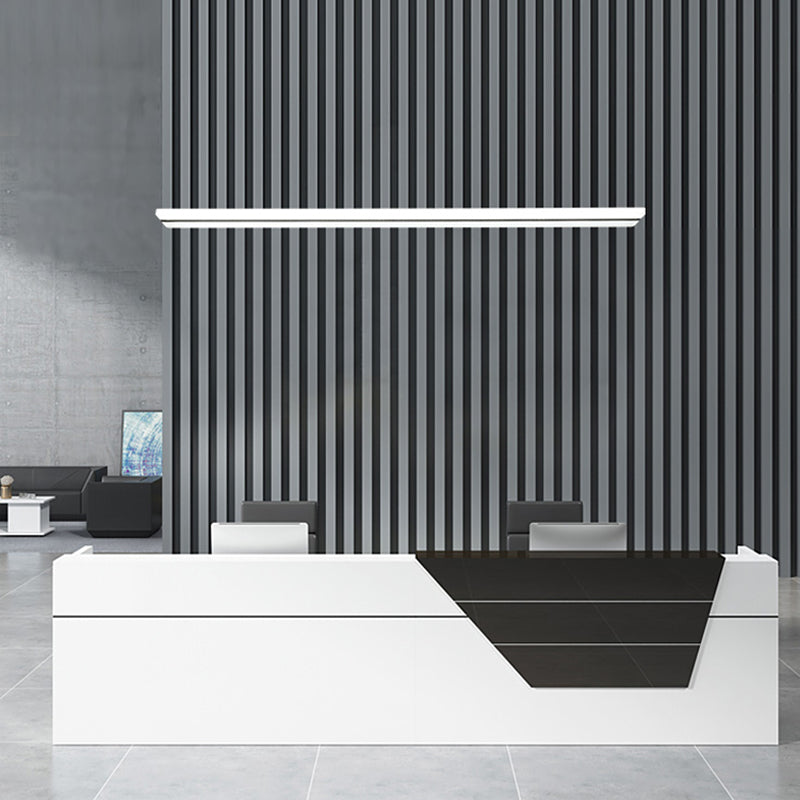 Zeitgenössische Insel Licht Rechteck Metall 1 helle Insellichter in Weiß