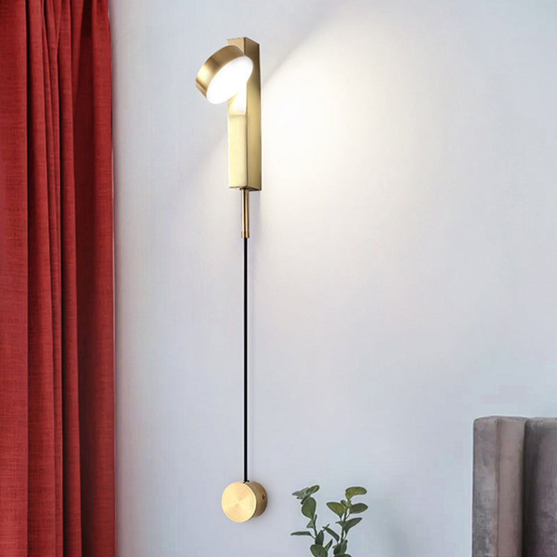 Metall runde Formwandbeleuchtung moderne 1-Licht-Wandmontageleuchte