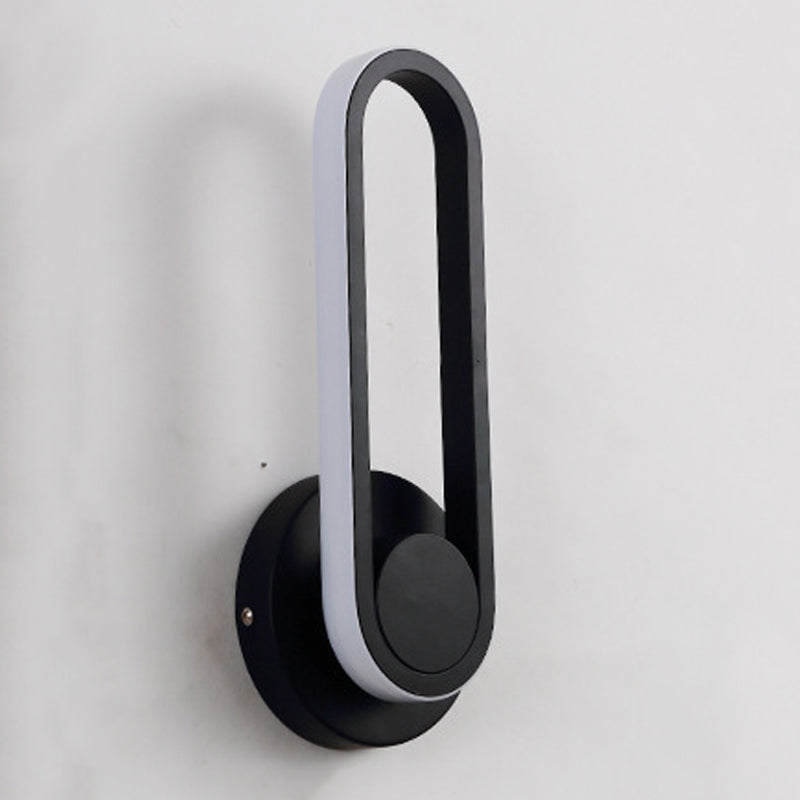 Single Light Geometric Shape Wall Lighting Modern Style Metal Wall Light Sconce