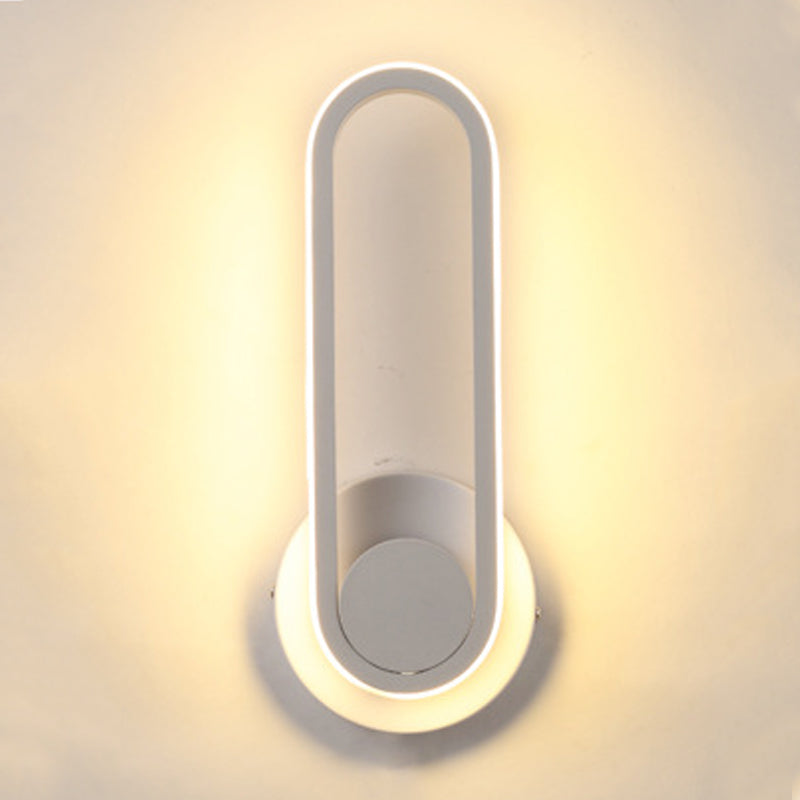 Single Light Geometric Shape Wall Lighting Modern Style Metal Wall Light Sconce