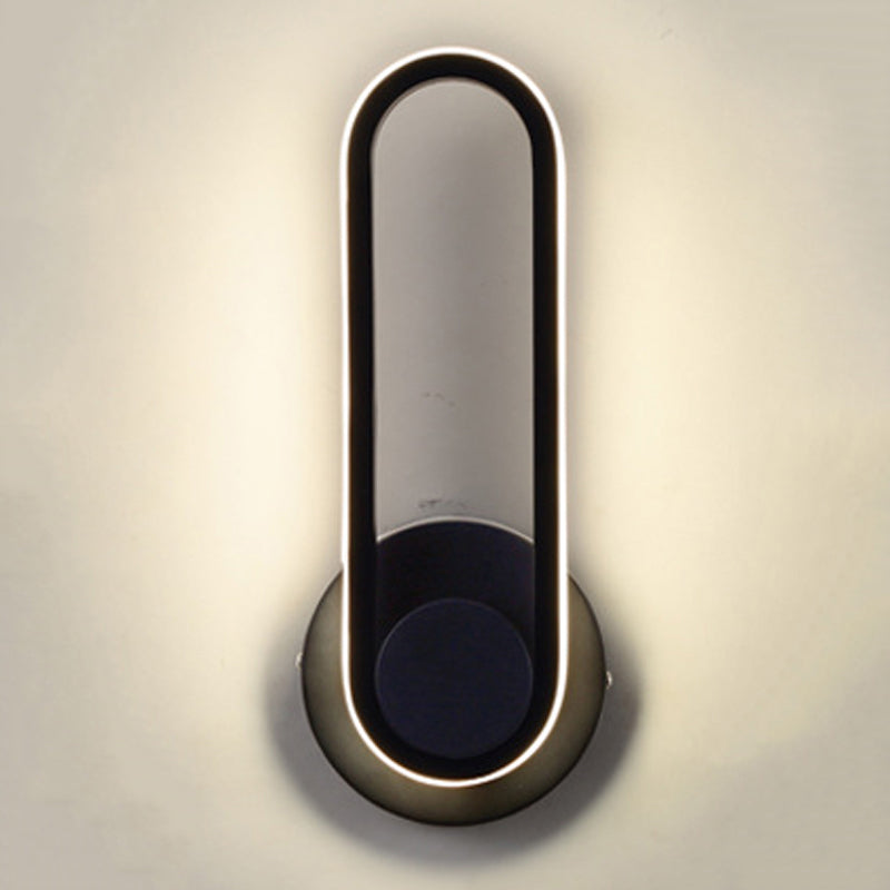 Single Light Geometric Shape Wall Lighting Modern Style Metal Wall Light Sconce