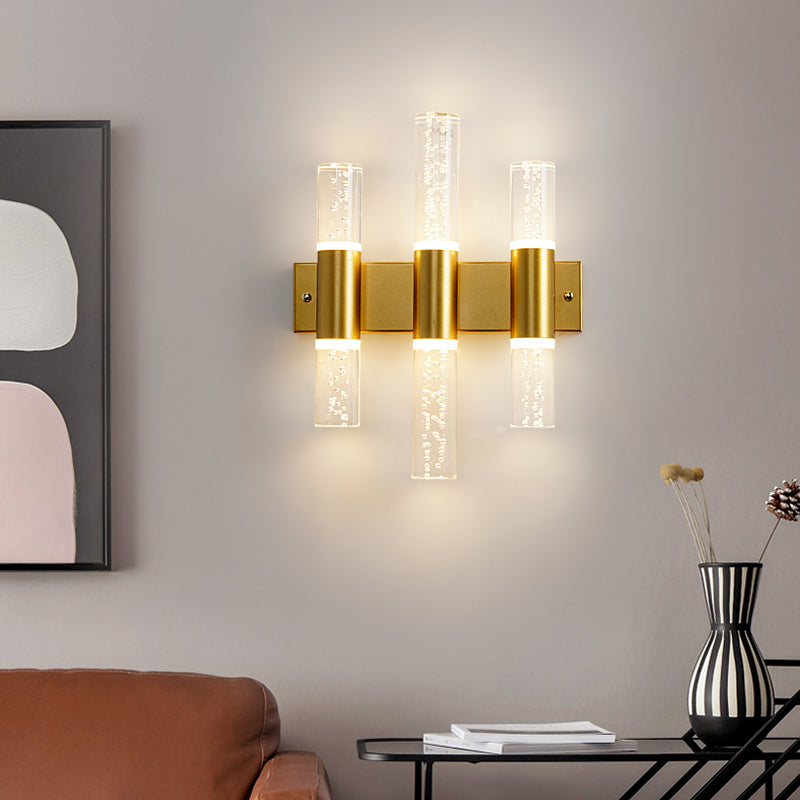 Kristallsäulenwandleuchten moderner Stil mit mehreren Lichtern Wandmontagelampen