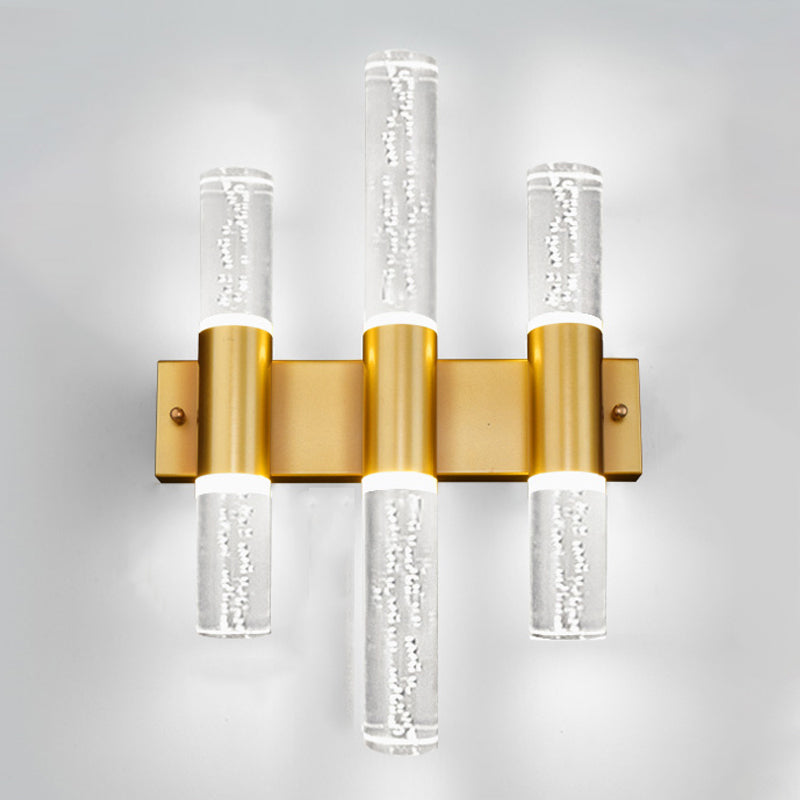 Kristallsäulenwandleuchten moderner Stil mit mehreren Lichtern Wandmontagelampen