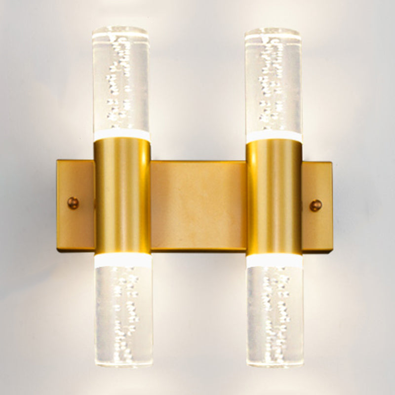 Kristallsäulenwandleuchten moderner Stil mit mehreren Lichtern Wandmontagelampen