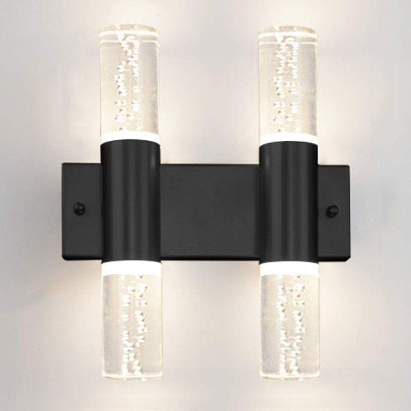 Kristallsäulenwandleuchten moderner Stil mit mehreren Lichtern Wandmontagelampen