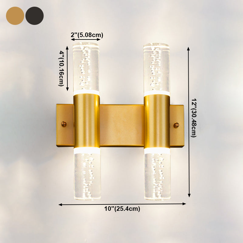 Kristallsäulenwandleuchten moderner Stil mit mehreren Lichtern Wandmontagelampen
