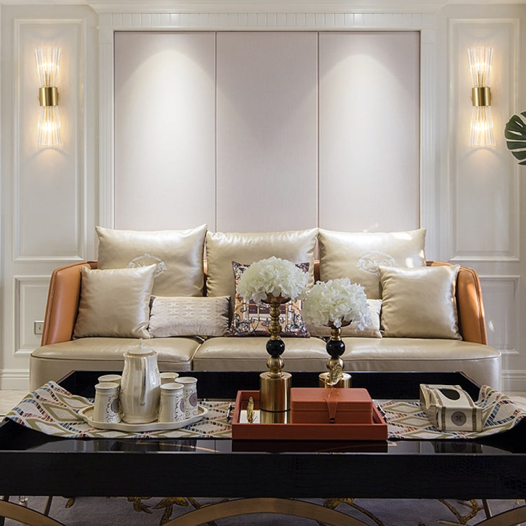 Crystal Funnel Wall Sconce Lights Modern Style 2 Lights Wall Mounted Lamps