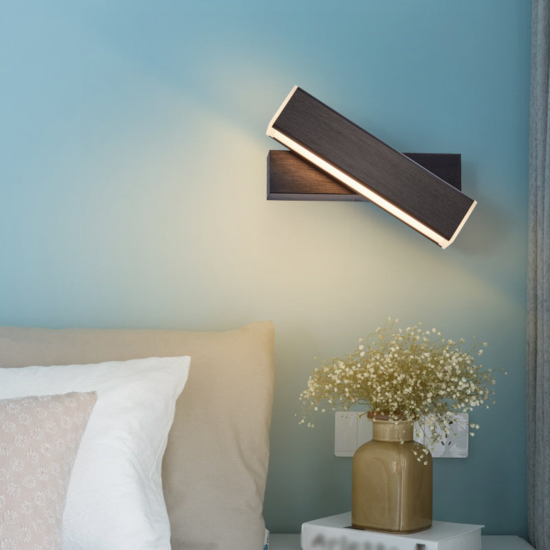 Moderner Stil quadratischer Schatten Wandleuchte Metal 1 Leichte Wandmontage Beleuchtung