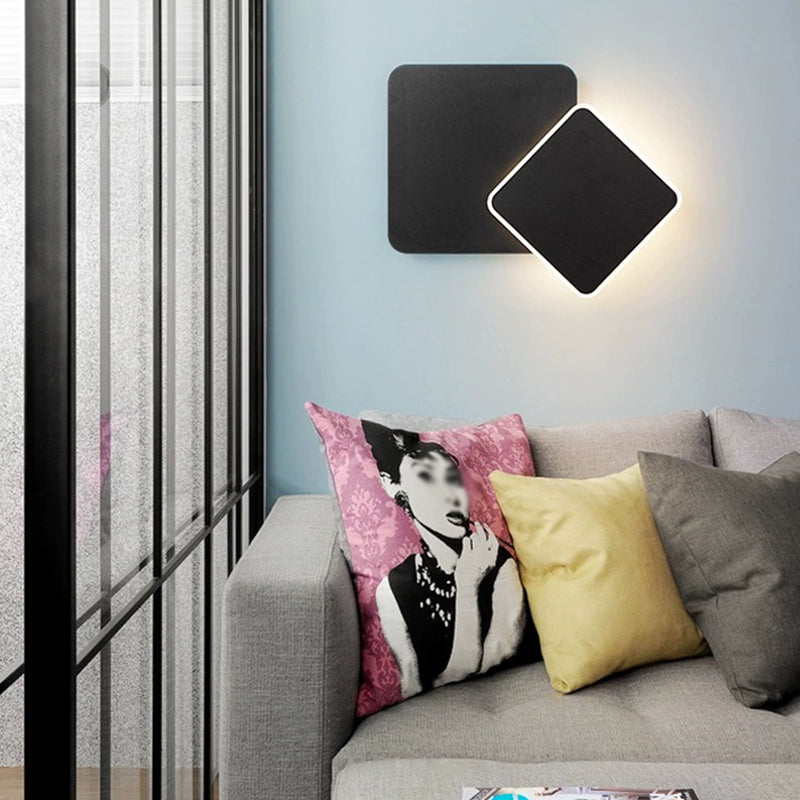 Geometrische Form Metallwandbeleuchtung moderner Stil 1 Licht Wandleuchte Leuchte