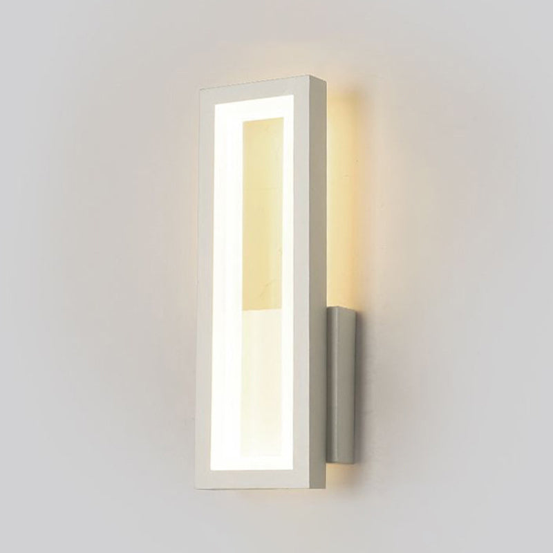 Forme carrée 1 éclairage mural clair
