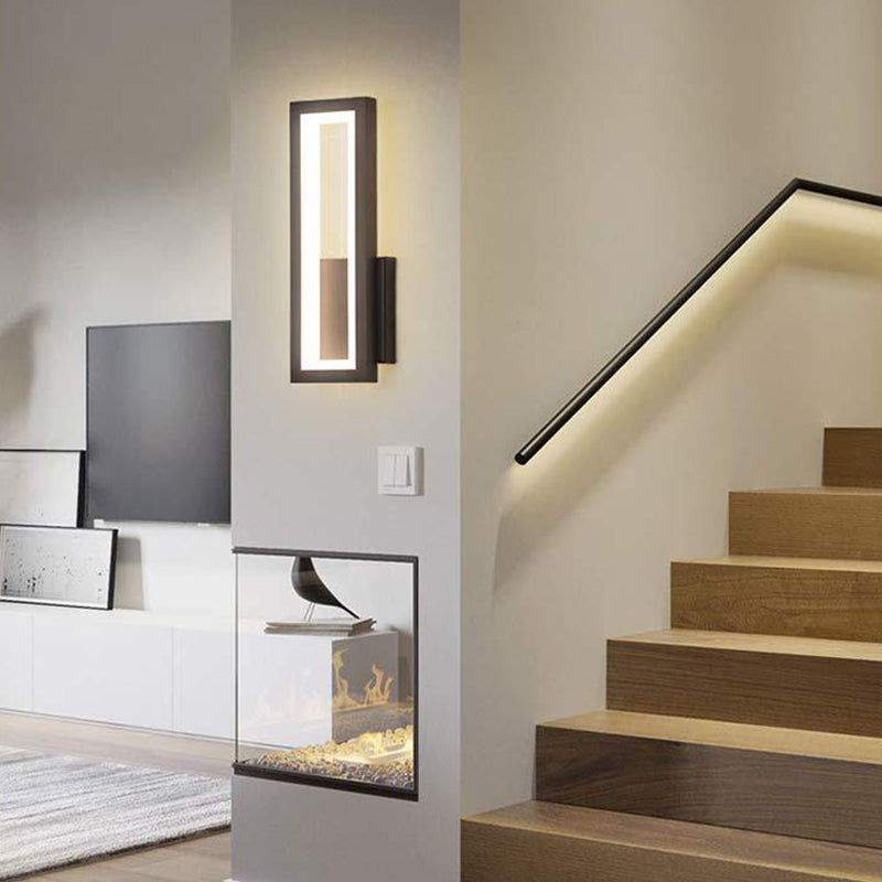 Forme carrée 1 éclairage mural clair