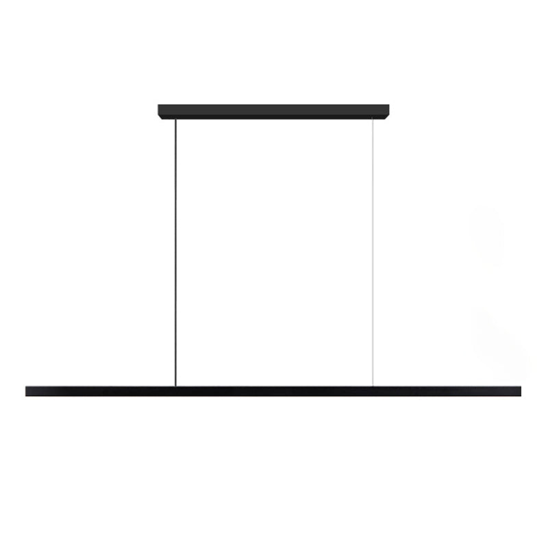 Zeitgenössische Küche Anhänger Leichtes lineares Metall 1 Light Island Lighting Idee