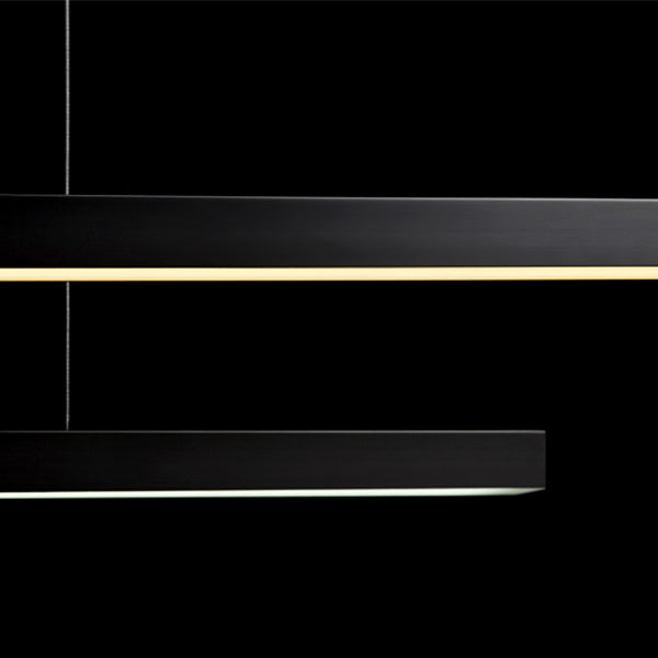 Zeitgenössische Küche Anhänger Leichtes lineares Metall 1 Light Island Lighting Idee