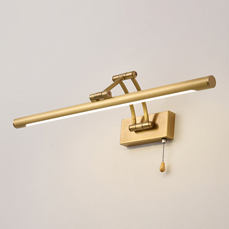 Moderner Stil Linearer Schatten Wandleuchten Metall 1-Licht-Spiegel Wandmontage Beleuchtung