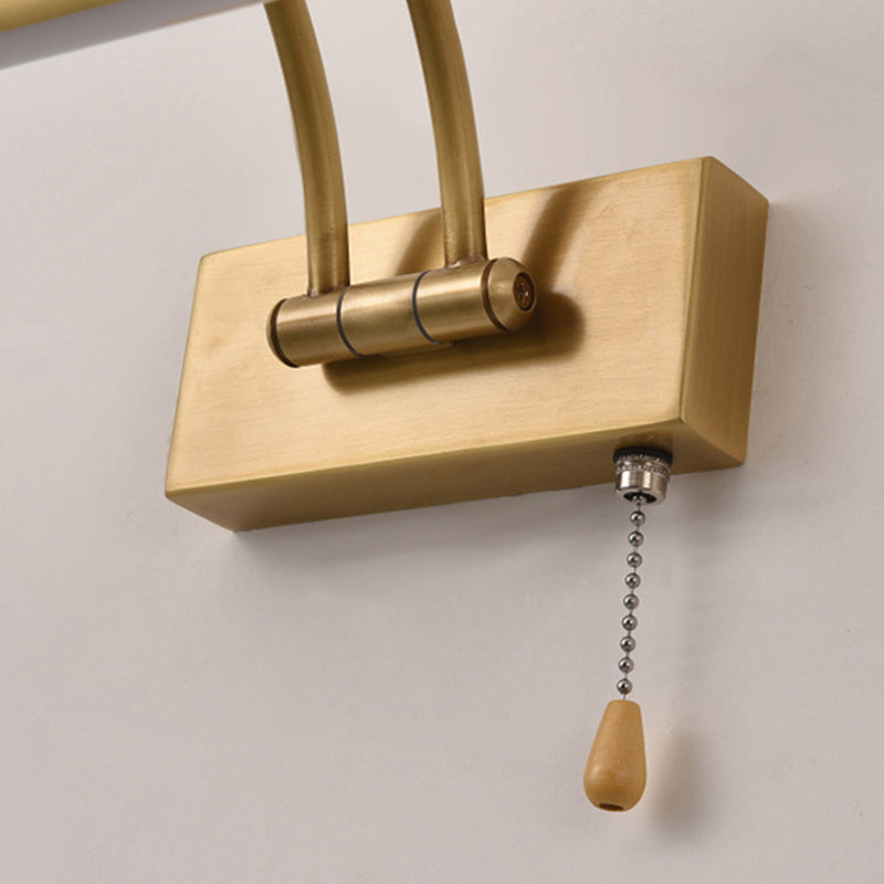 Moderner Stil Linearer Schatten Wandleuchten Metall 1-Licht-Spiegel Wandmontage Beleuchtung