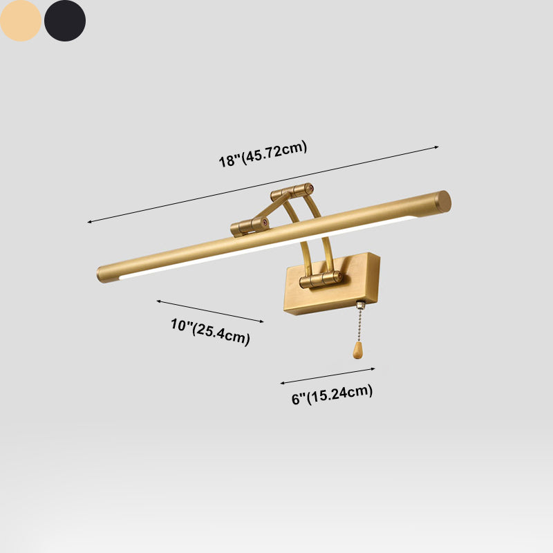 Stile moderno sfumatura lineare a parete sconce metallo a parete a parete a parete a 1 luci