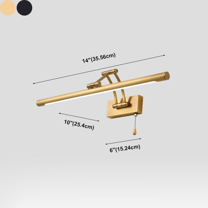 Stile moderno sfumatura lineare a parete sconce metallo a parete a parete a parete a 1 luci
