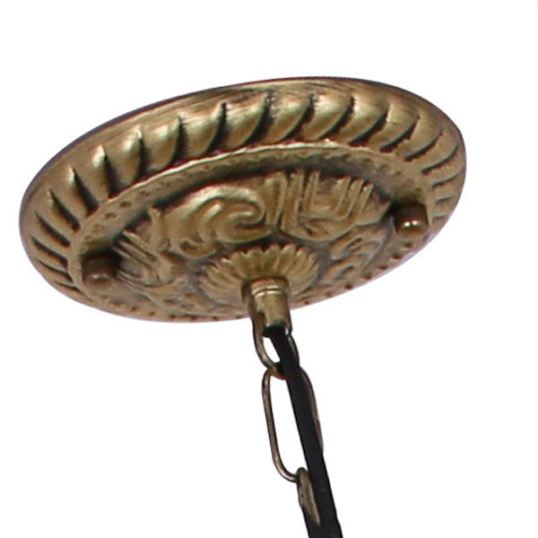 Schüssel handgefertigte Kunstglasdecke Anhänger Leicht Tiffany Drop Anhänger mit 1 Licht
