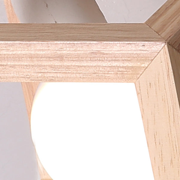 Lumières suspendues en bois massif moderne Géométrie Géométrie Alimin de support suspendu