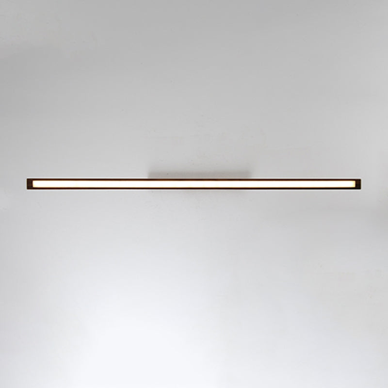 Contemporary Island Light Linear Wood 1 Light Island Pendant Lights for Kitchen