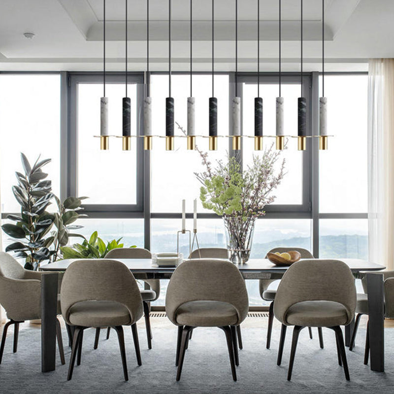 Stone Unique Shade Hanging Lights Modern Style 1 Light suspendu Mount Mount pour chambre à coucher