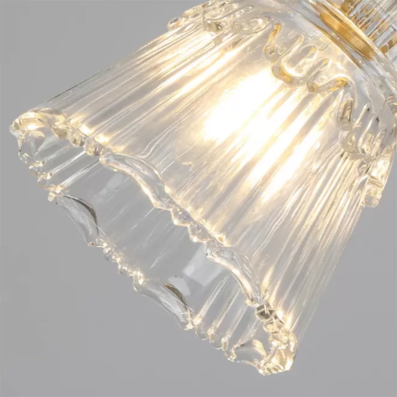 Glass Cup Shape Hanging Lights Industrial Style Hanging Mount Fixture for Dining Room