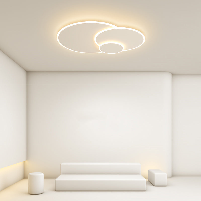 White LED Ceiling Mounted Light Multi-head Flush Mount Ceiling Lighting for Living Room