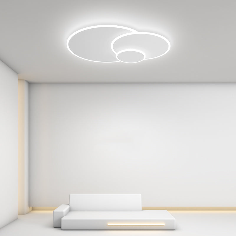 White LED Ceiling Mounted Light Multi-head Flush Mount Ceiling Lighting for Living Room