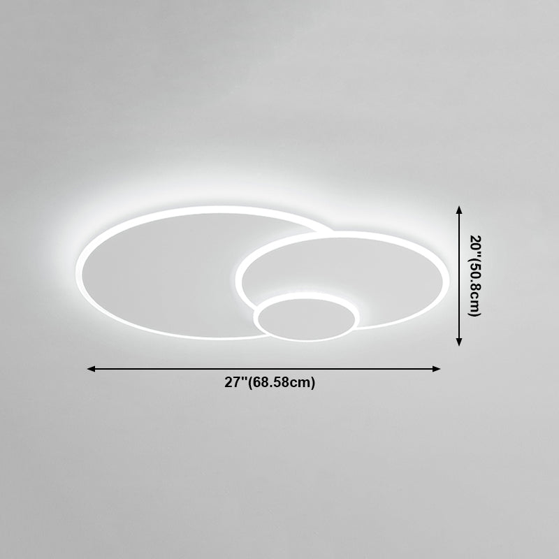 White LED Ceiling Mounted Light Multi-head Flush Mount Ceiling Lighting for Living Room