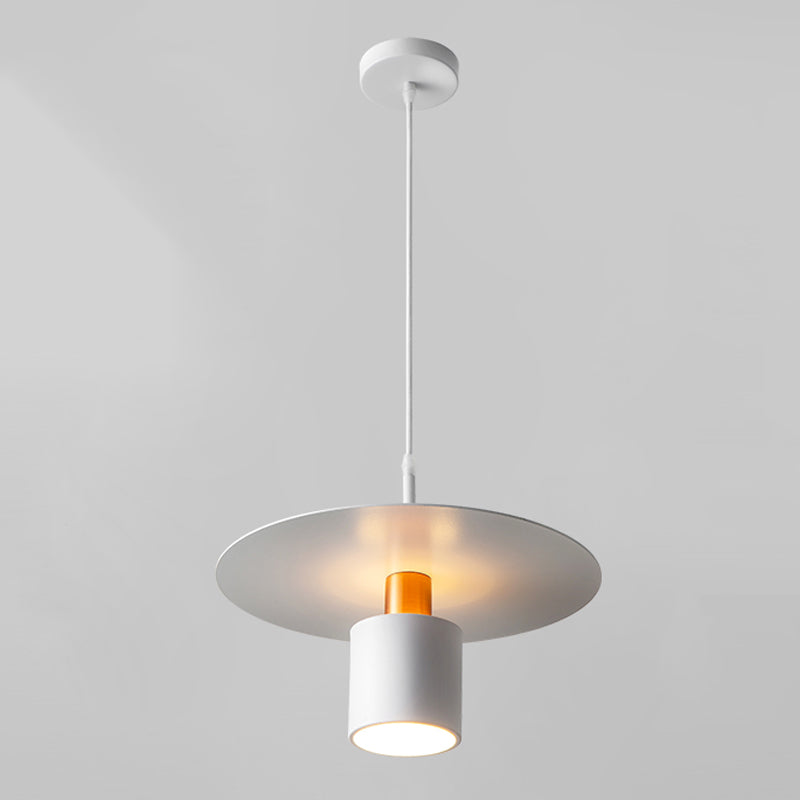 Lampe suspendue à la teinte en métal simple luminaire pendentif pour salle à manger du salon